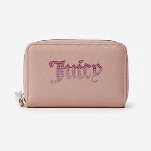 Juicy Couture Blush Pink Wallet with Rhinestone Logo
